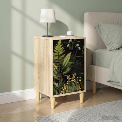 vidaXL Bedside Cabinet RHENEN 2 pcs Sonoma Oak 36 x 33 x 60 cm
