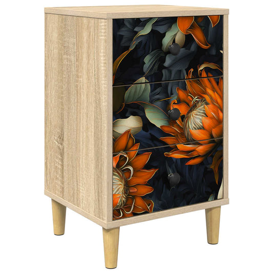 vidaXL Bedside Cabinet LOCHEM Sonoma Oak 36 x 33 x 60 cm