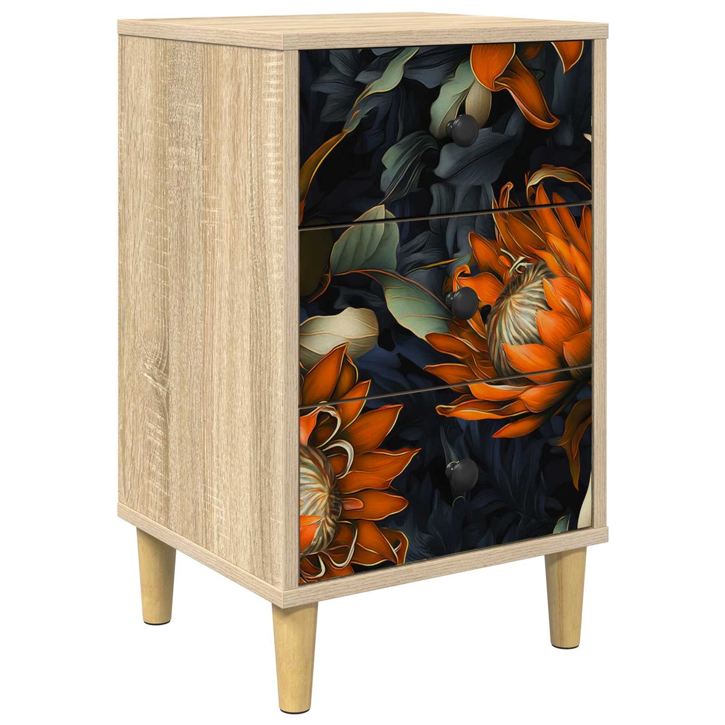 vidaXL Bedside Cabinet LOCHEM Sonoma Oak 36 x 33 x 60 cm