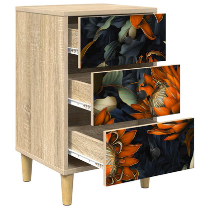 vidaXL Bedside Cabinet LOCHEM Sonoma Oak 36 x 33 x 60 cm