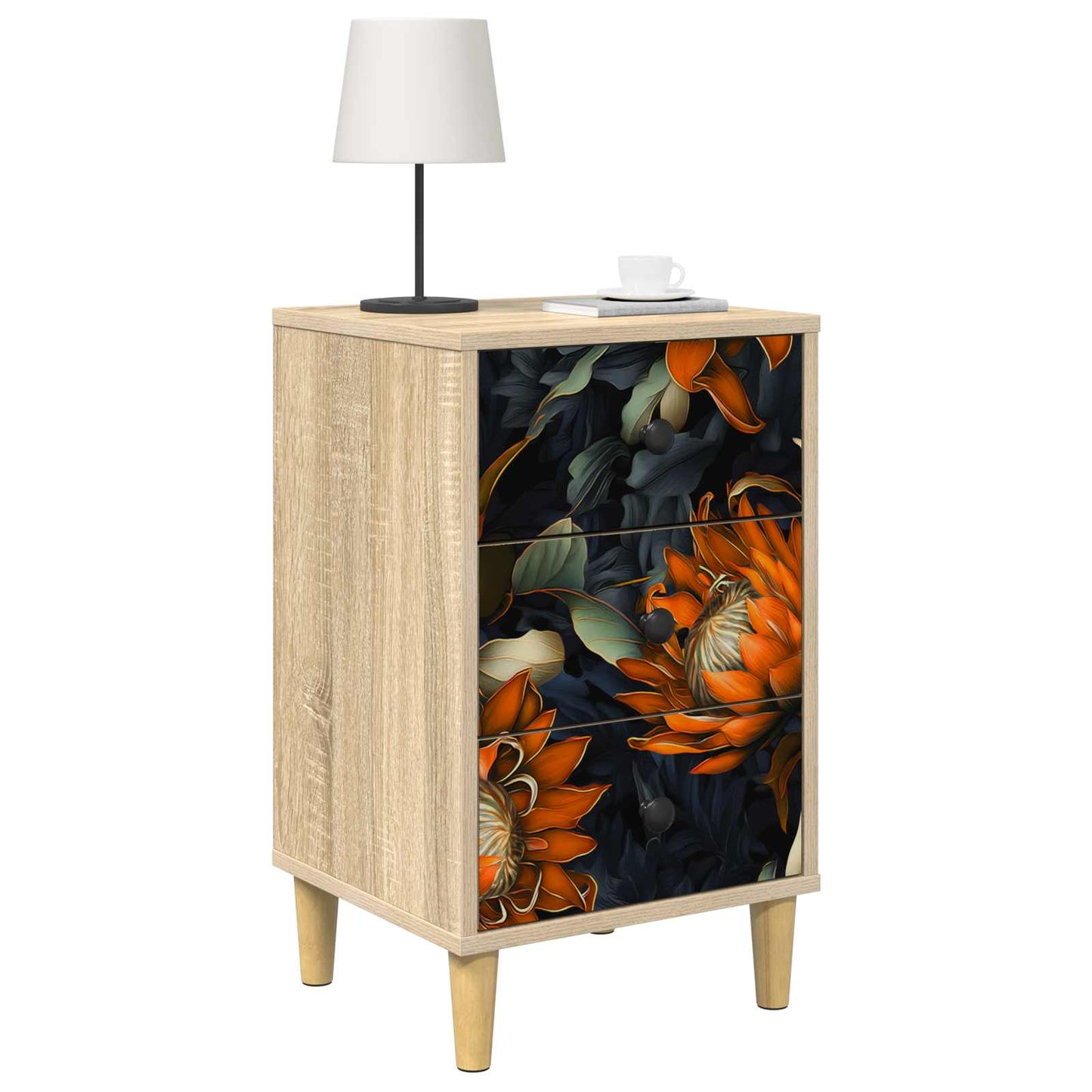 vidaXL Bedside Cabinet LOCHEM Sonoma Oak 36 x 33 x 60 cm