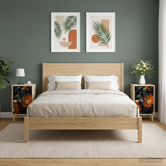 vidaXL Bedside Cabinet LOCHEM 2 pcs Sonoma Oak 36 x 33 x 60 cm