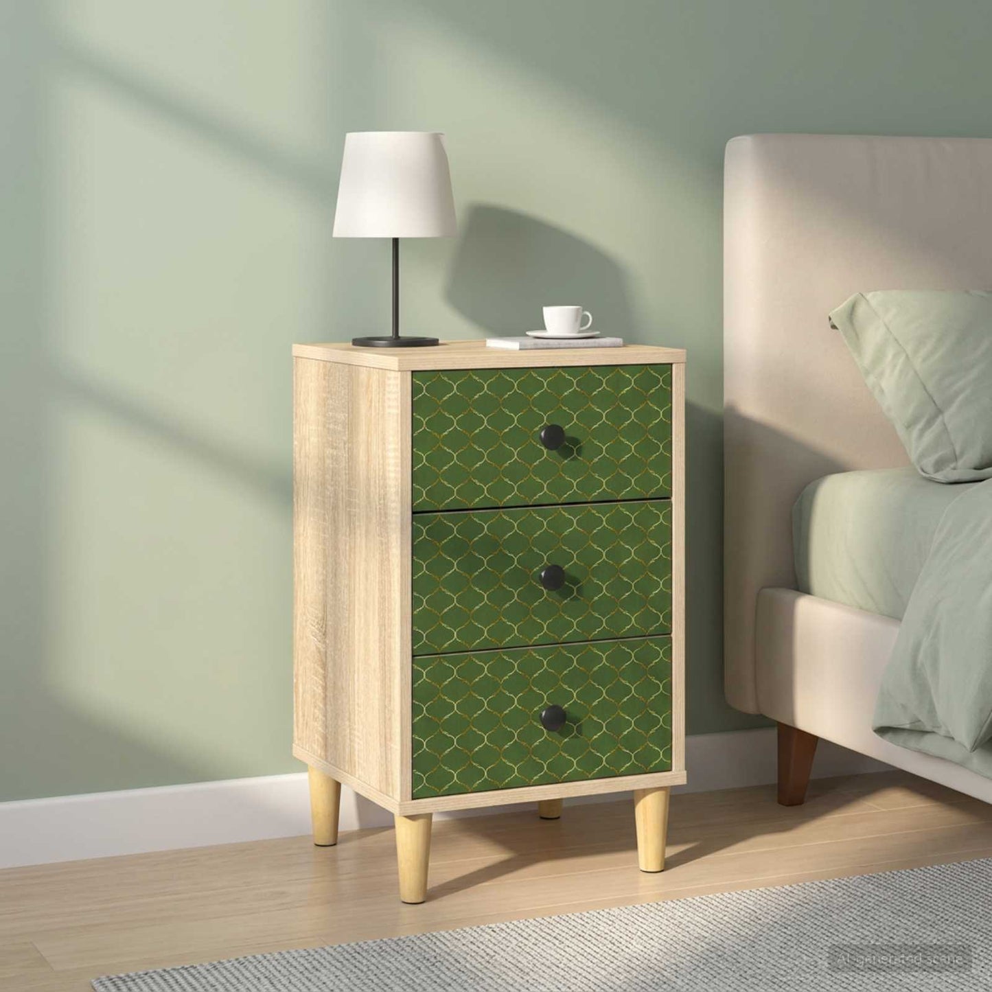 vidaXL Bedside Cabinet GELEEN 2 pcs Sonoma Oak 36 x 33 x 60 cm