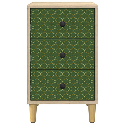 vidaXL Bedside Cabinet GELEEN 2 pcs Sonoma Oak 36 x 33 x 60 cm