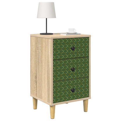 vidaXL Bedside Cabinet GELEEN 2 pcs Sonoma Oak 36 x 33 x 60 cm
