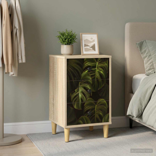 vidaXL Bedside Cabinet ELBURG Sonoma Oak 36 x 33 x 60 cm