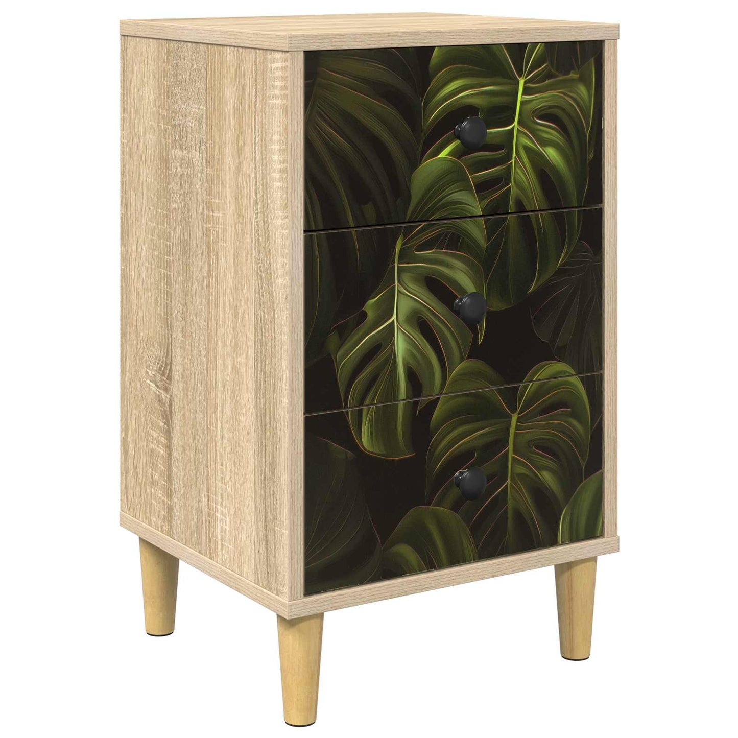 vidaXL Bedside Cabinet ELBURG Sonoma Oak 36 x 33 x 60 cm