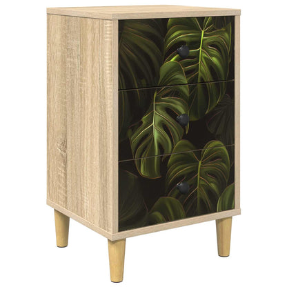 vidaXL Bedside Cabinet ELBURG Sonoma Oak 36 x 33 x 60 cm