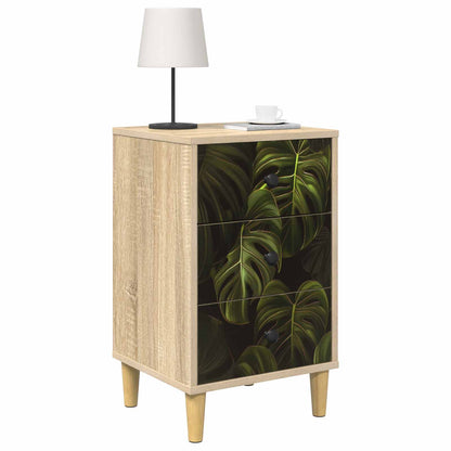 vidaXL Bedside Cabinet ELBURG Sonoma Oak 36 x 33 x 60 cm