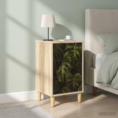 vidaXL Bedside Cabinet ELBURG 2 pcs Sonoma Oak 36 x 33 x 60 cm