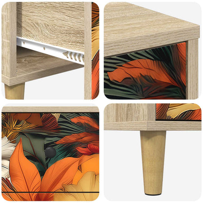 vidaXL Bedside Cabinet GENNEP Sonoma Oak 36 x 33 x 60 cm