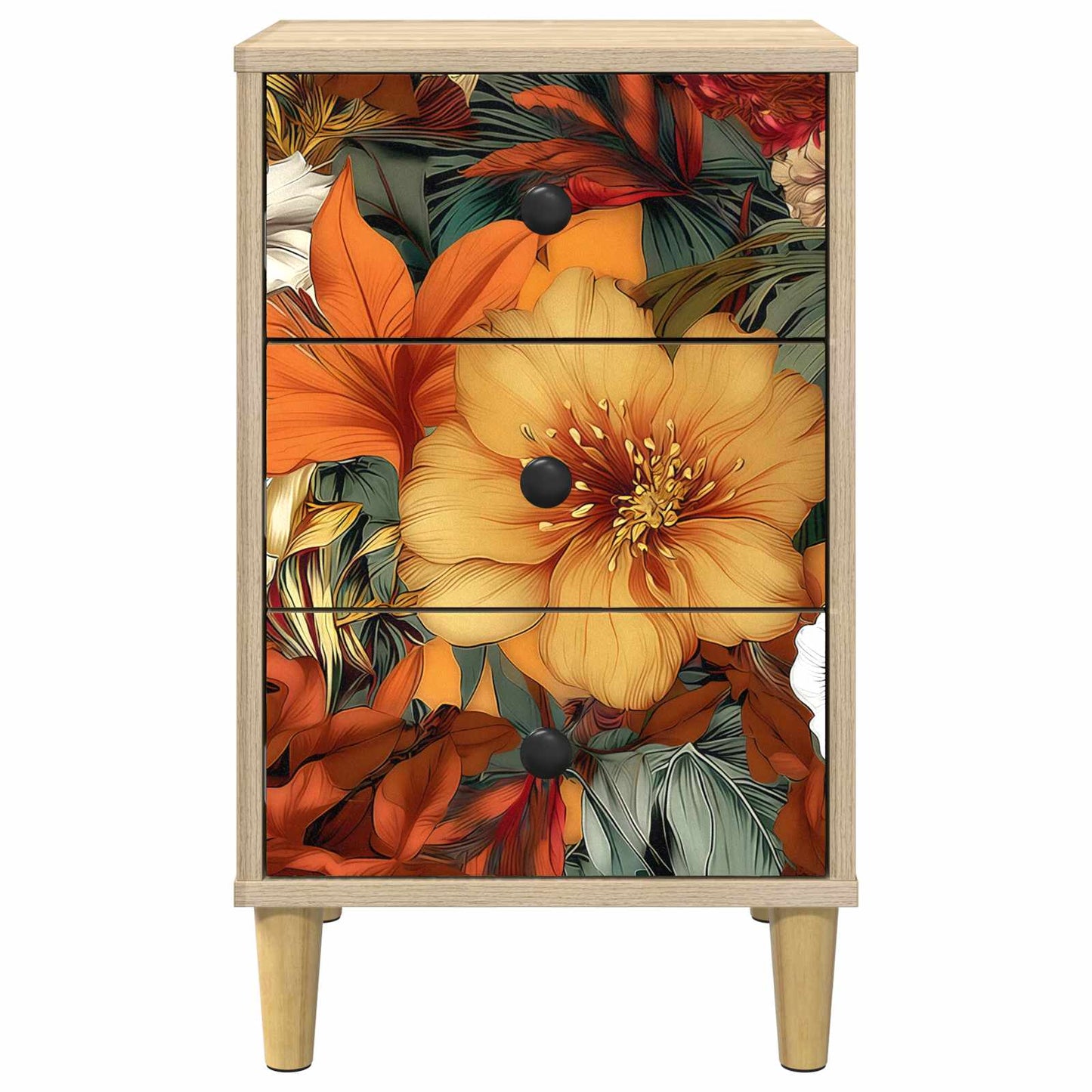 vidaXL Bedside Cabinet GENNEP Sonoma Oak 36 x 33 x 60 cm
