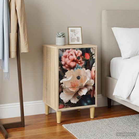 vidaXL Bedside Cabinet BORNE Sonoma Oak 36 x 33 x 60 cm