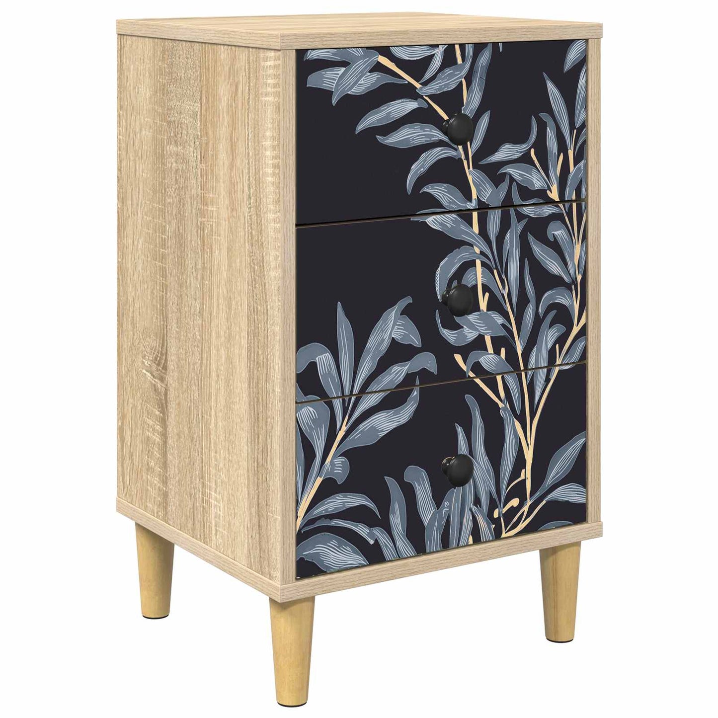 vidaXL Bedside Cabinet DOKKUM Sonoma Oak 36 x 33 x 60 cm
