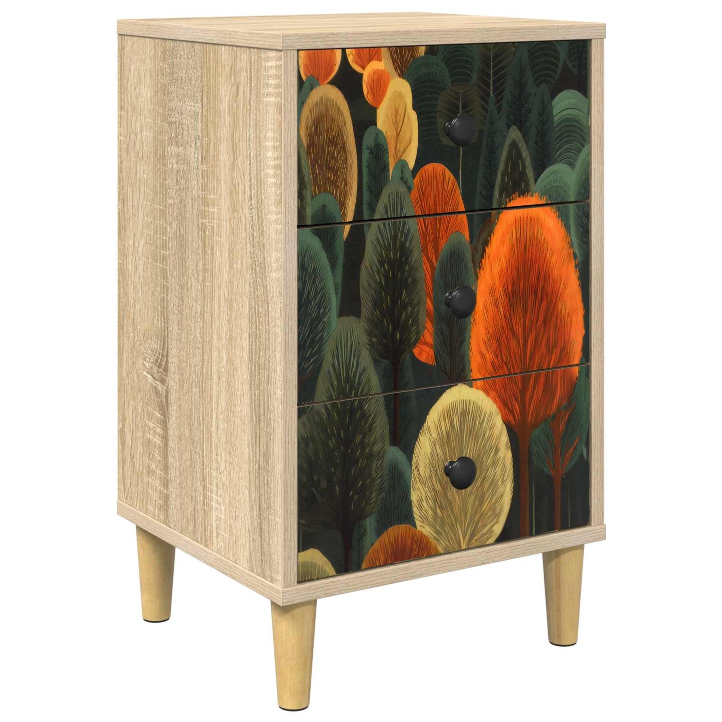 vidaXL Bedside Cabinet ZAANDAM Sonoma Oak 36 x 33 x 60 cm