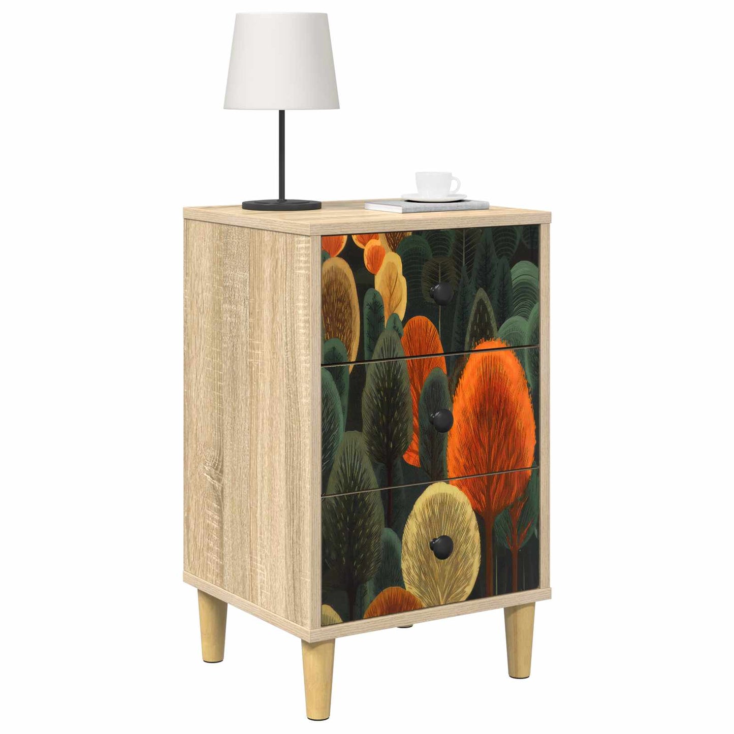 vidaXL Bedside Cabinet ZAANDAM Sonoma Oak 36 x 33 x 60 cm