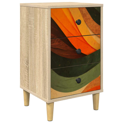 vidaXL Bedside Cabinet BONN Sonoma Oak 36 x 33 x 60 cm Engineered Wood
