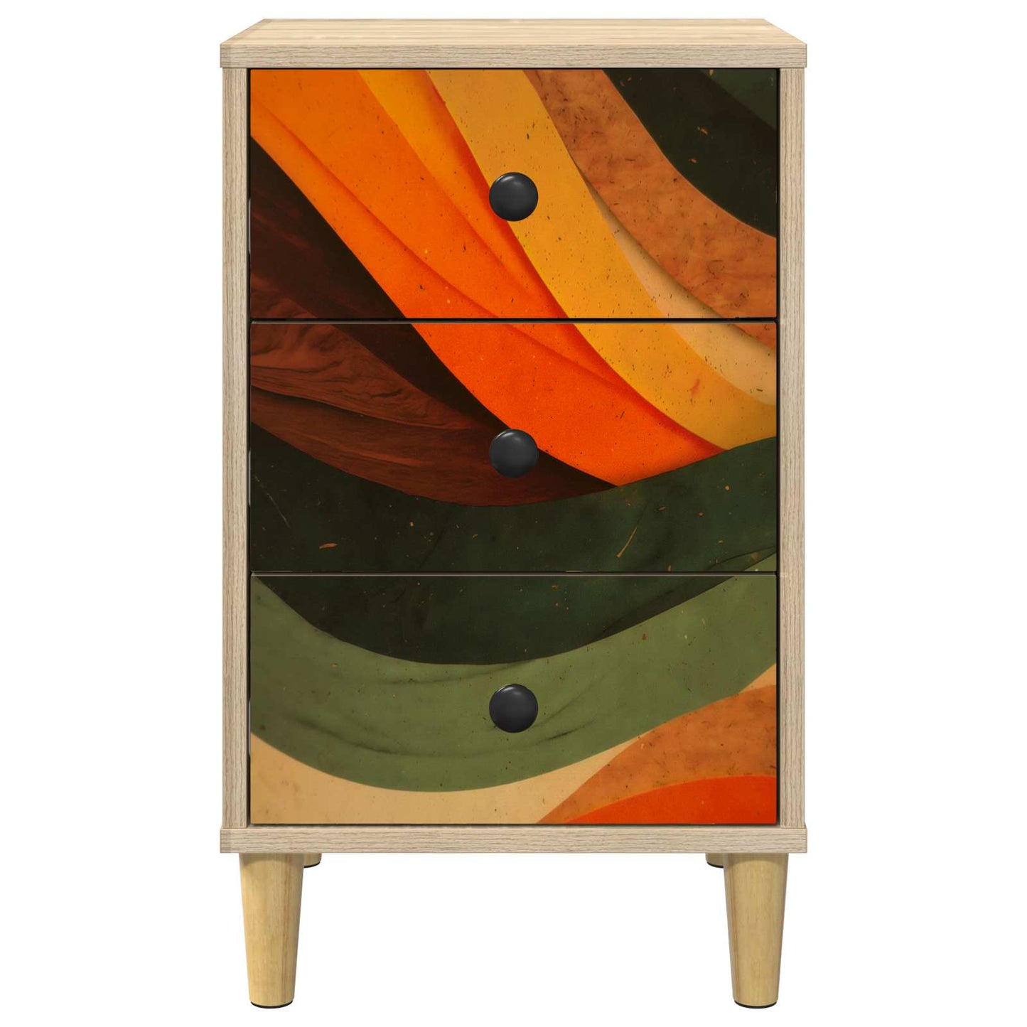 vidaXL Bedside Cabinet BONN Sonoma Oak 36 x 33 x 60 cm Engineered Wood