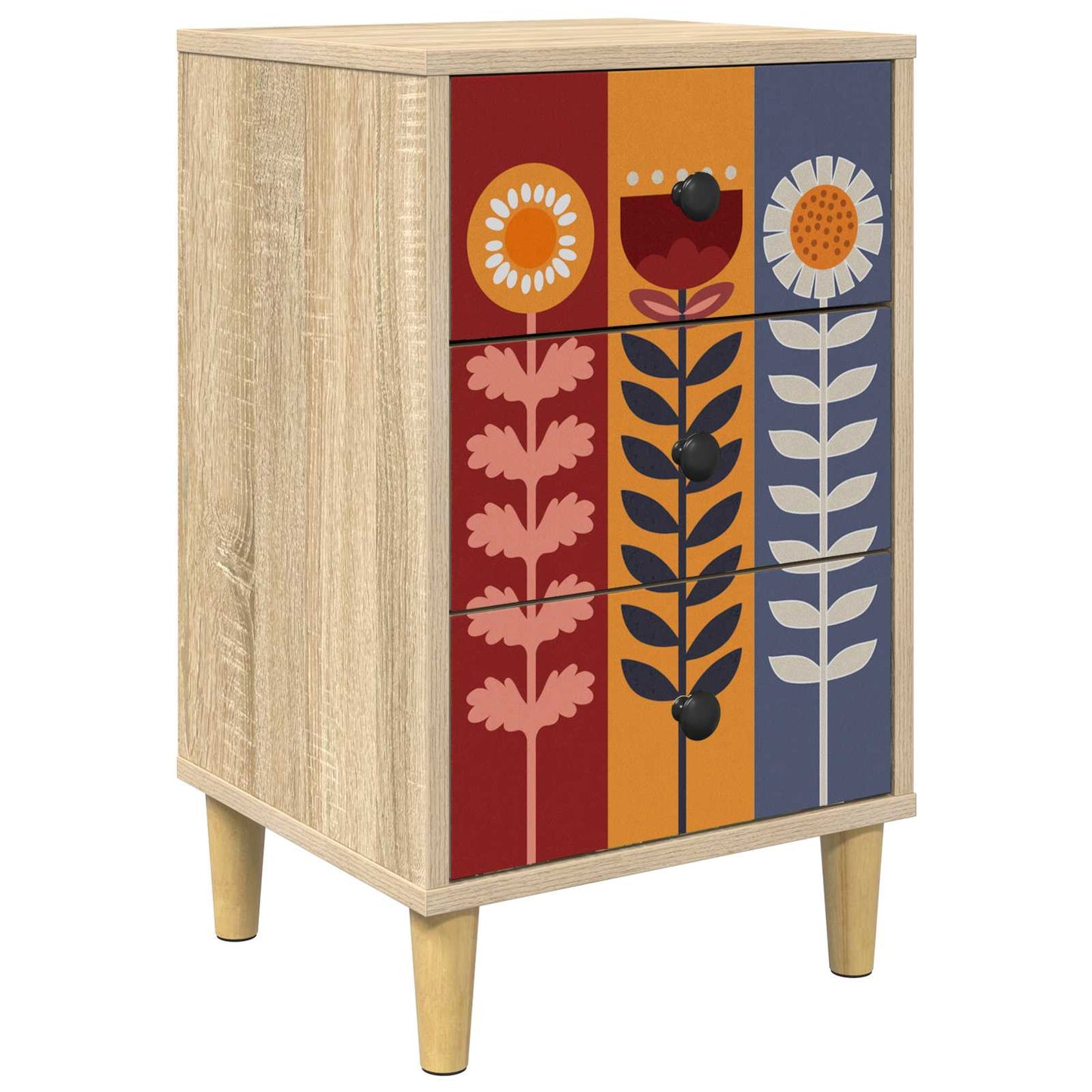 vidaXL Bedside Cabinet ESSEN Sonoma Oak 36 x 33 x 60 cm