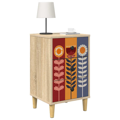 vidaXL Bedside Cabinet ESSEN Sonoma Oak 36 x 33 x 60 cm