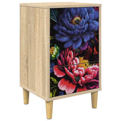 vidaXL Bedside Cabinet KIEL Sonoma Oak 36 x 33 x 60 cm Engineered Wood