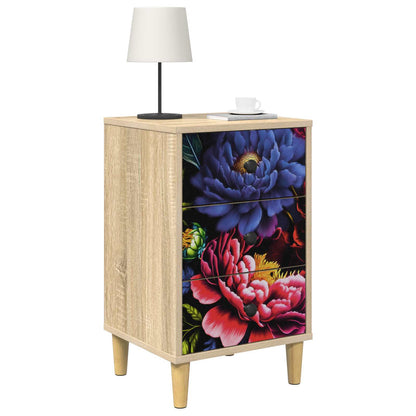 vidaXL Bedside Cabinet KIEL Sonoma Oak 36 x 33 x 60 cm Engineered Wood