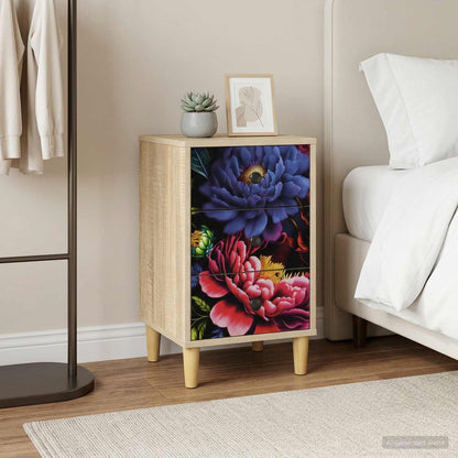 vidaXL Bedside Cabinet KIEL 2 pcs Sonoma Oak 36 x 33 x 60 cm