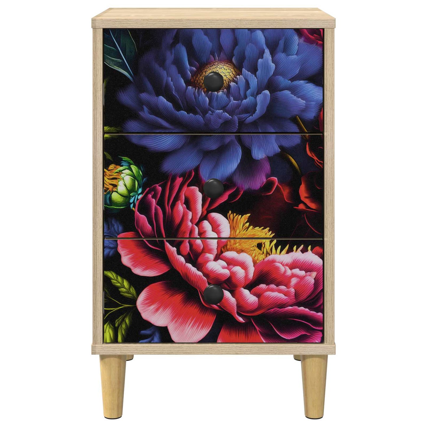 vidaXL Bedside Cabinet KIEL 2 pcs Sonoma Oak 36 x 33 x 60 cm