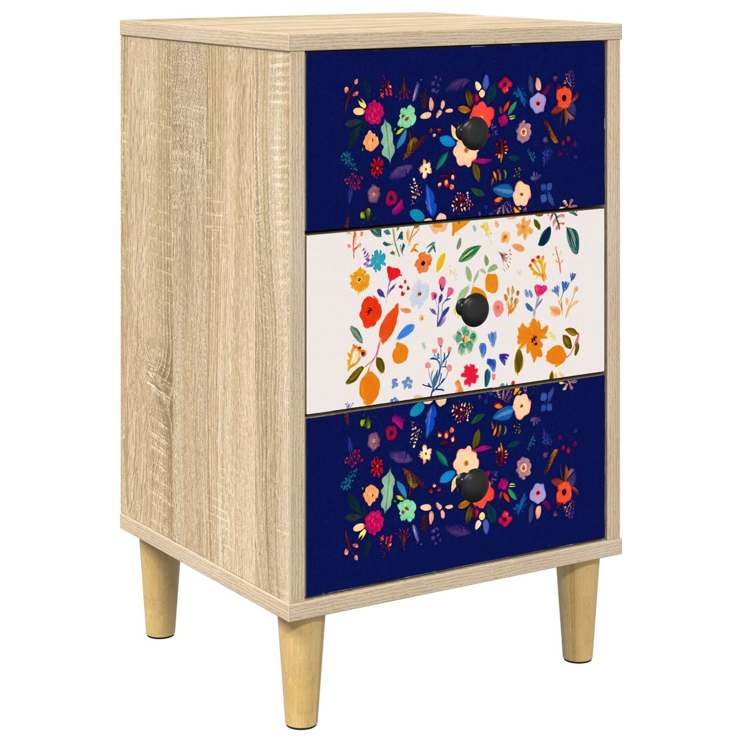 vidaXL Bedside Cabinet MAINZ Sonoma Oak 36 x 33 x 60 cm