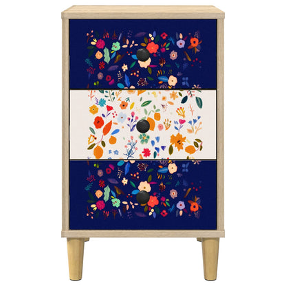 vidaXL Bedside Cabinet MAINZ Sonoma Oak 36 x 33 x 60 cm