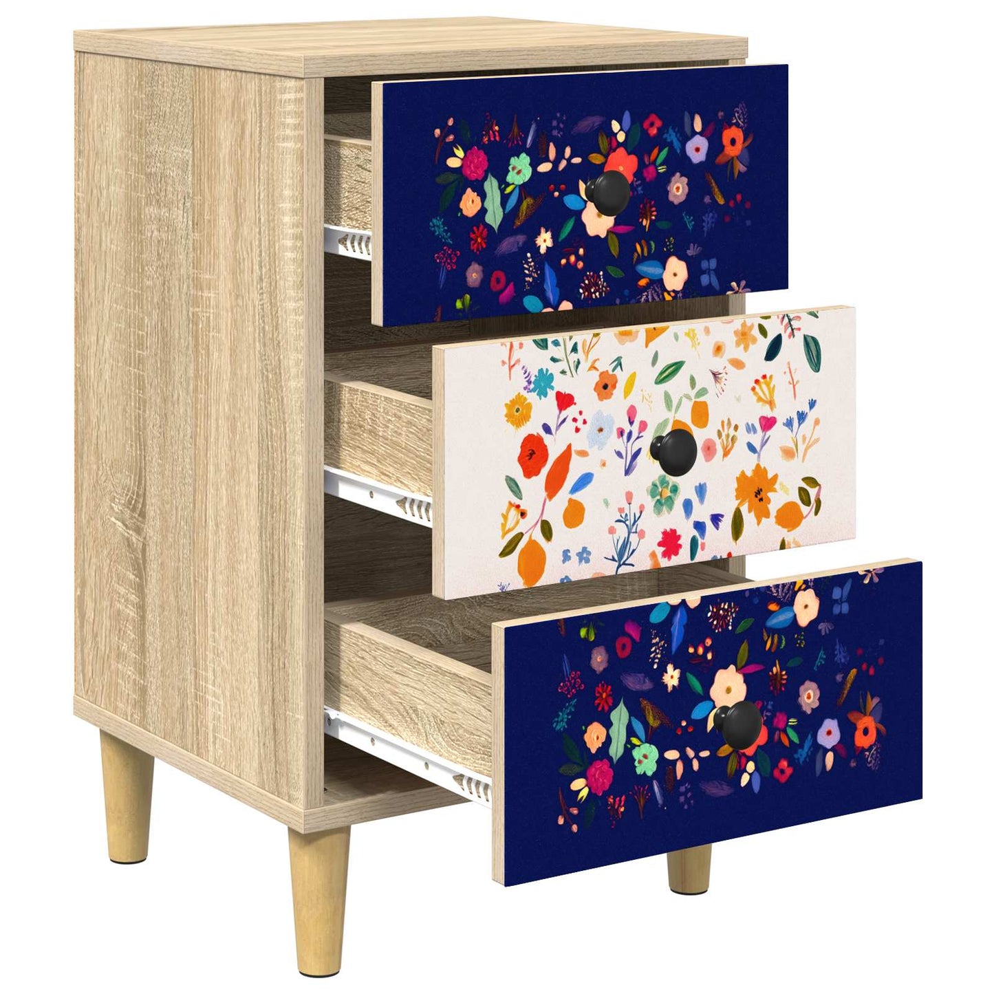 vidaXL Bedside Cabinet MAINZ 2 pcs Sonoma Oak 36 x 33 x 60 cm