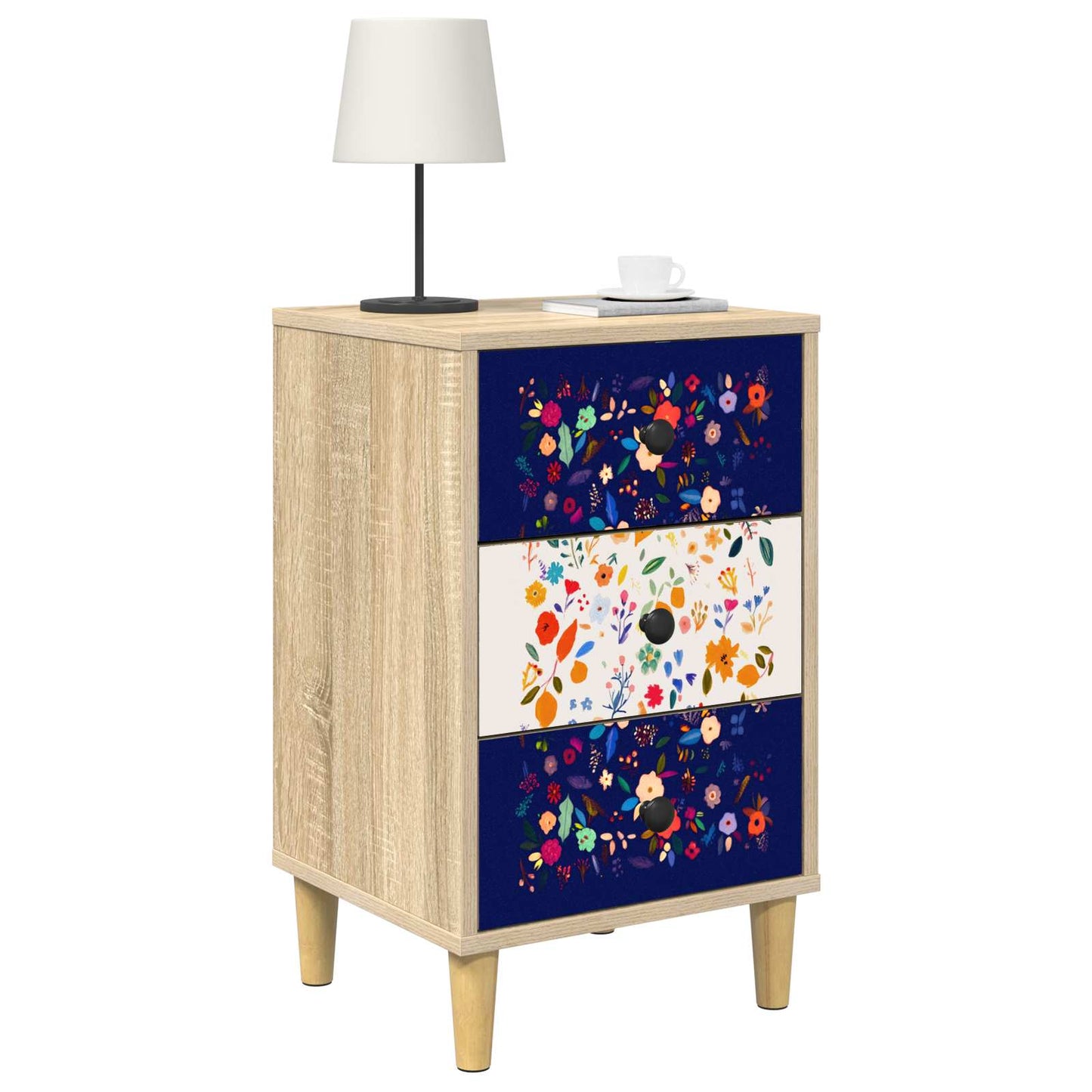 vidaXL Bedside Cabinet MAINZ 2 pcs Sonoma Oak 36 x 33 x 60 cm