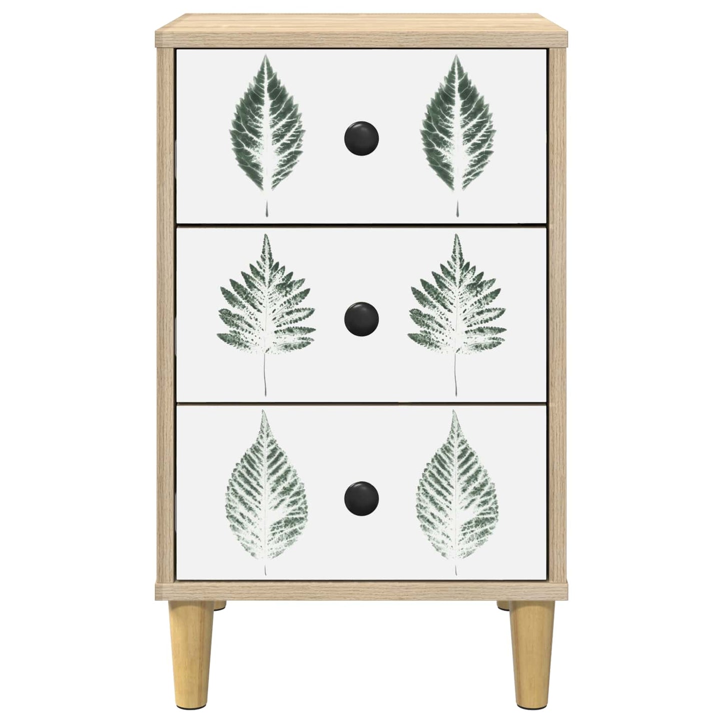 vidaXL Bedside Cabinet HANAU Sonoma Oak 36 x 33 x 60 cm