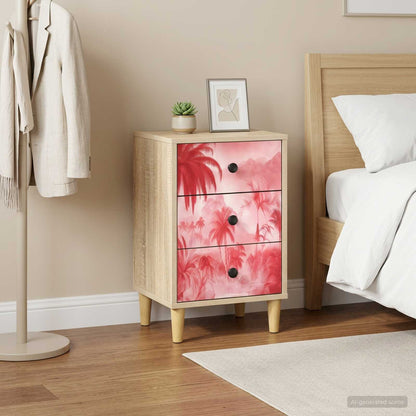 vidaXL Bedside Cabinet AACHEN Sonoma Oak 36 x 33 x 60 cm