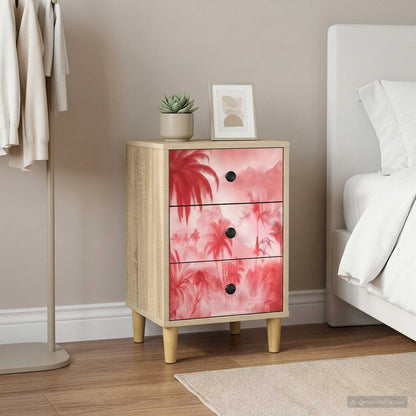 vidaXL Bedside Cabinet AACHEN 2 pcs Sonoma Oak 36 x 33 x 60 cm