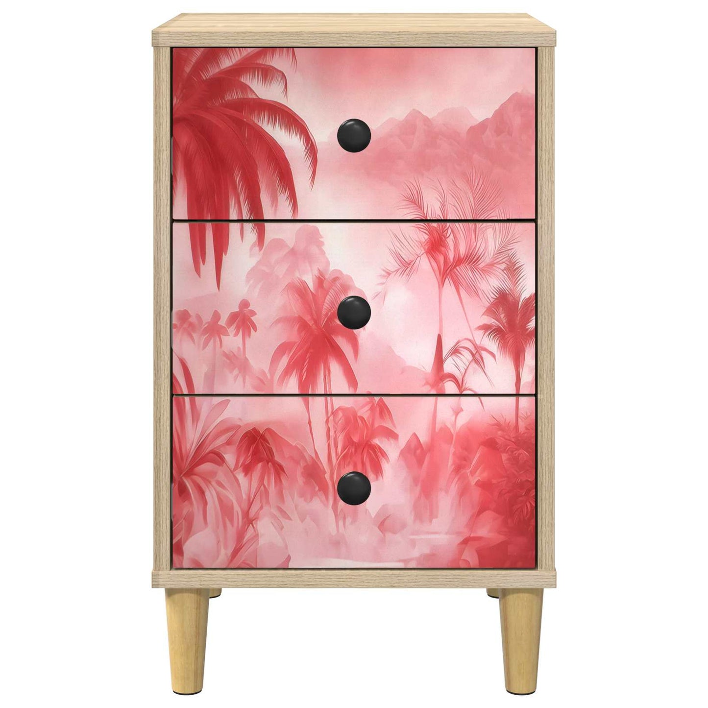 vidaXL Bedside Cabinet AACHEN 2 pcs Sonoma Oak 36 x 33 x 60 cm