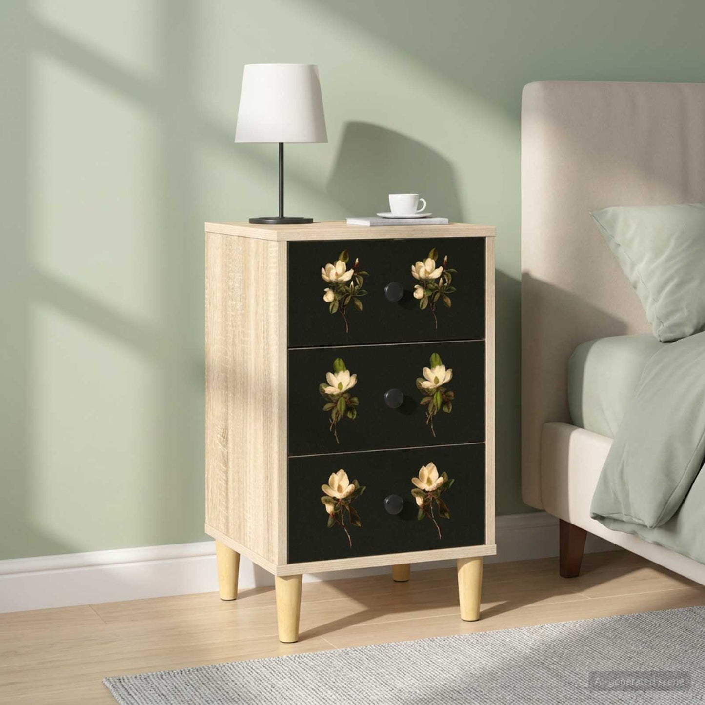 vidaXL Bedside Cabinet BREMEN 2 pcs Sonoma Oak 36 x 33 x 60 cm