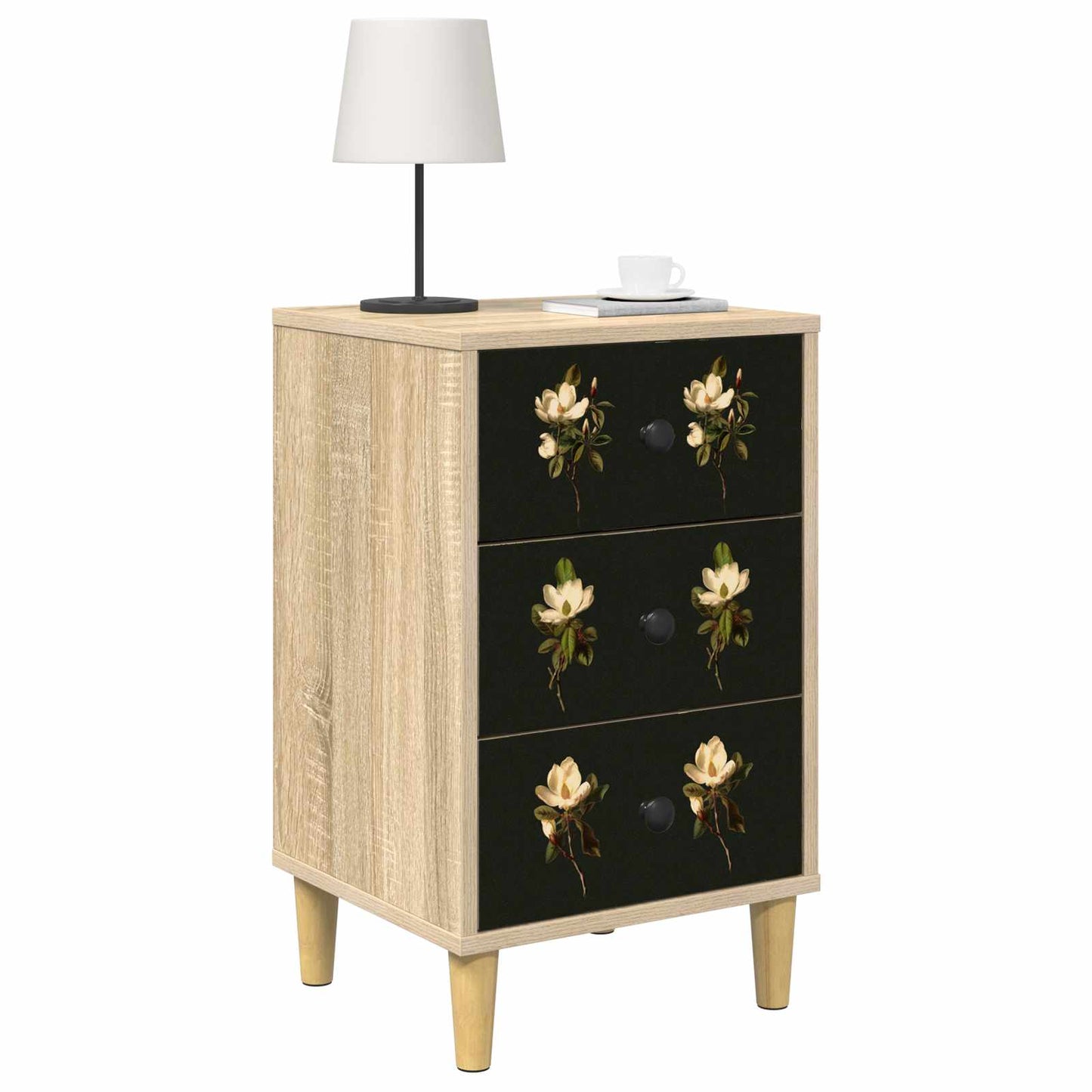 vidaXL Bedside Cabinet BREMEN 2 pcs Sonoma Oak 36 x 33 x 60 cm