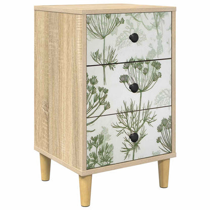 vidaXL Bedside Cabinet GOTHA Sonoma Oak 36 x 33 x 60 cm