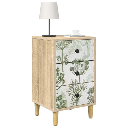 vidaXL Bedside Cabinet GOTHA Sonoma Oak 36 x 33 x 60 cm
