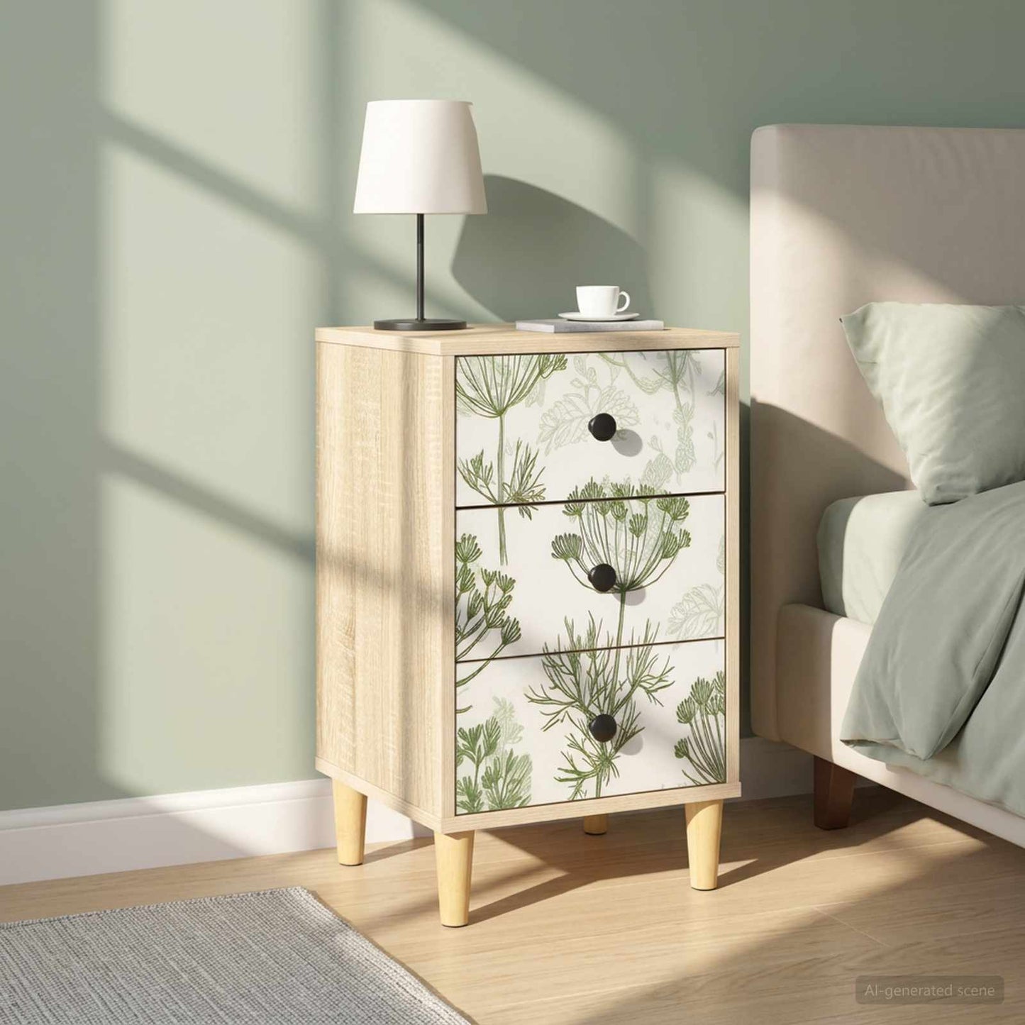 vidaXL Bedside Cabinet GOTHA 2 pcs Sonoma Oak 36 x 33 x 60 cm
