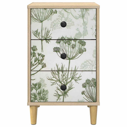 vidaXL Bedside Cabinet GOTHA 2 pcs Sonoma Oak 36 x 33 x 60 cm