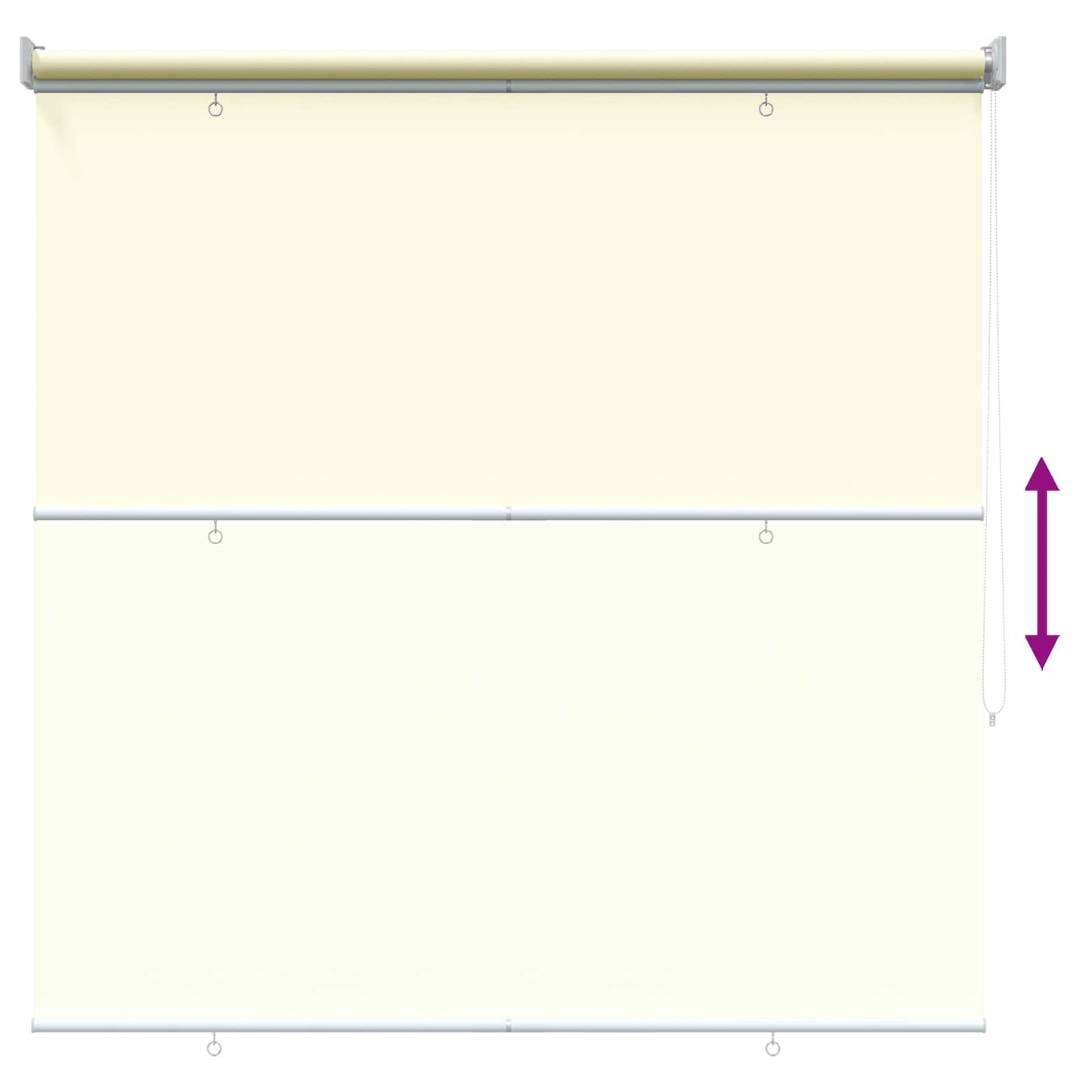 vidaXL Outdoor Roller Blind UV Protection Cream 145 x 140 cm (W x H)