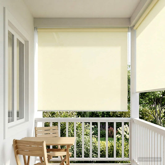 vidaXL Outdoor Roller Blind UV Protection Cream 165 x 140 cm (W x H)