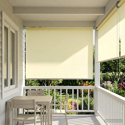 vidaXL Outdoor Roller Blind UV Protection Cream 185 x 140 cm (W x H)