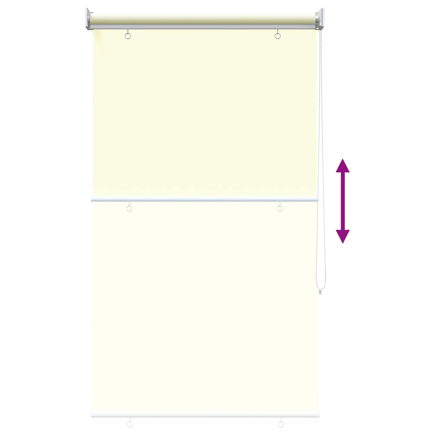 vidaXL Outdoor Roller Blind UV Protection Cream 65 x 230 cm (W x H)