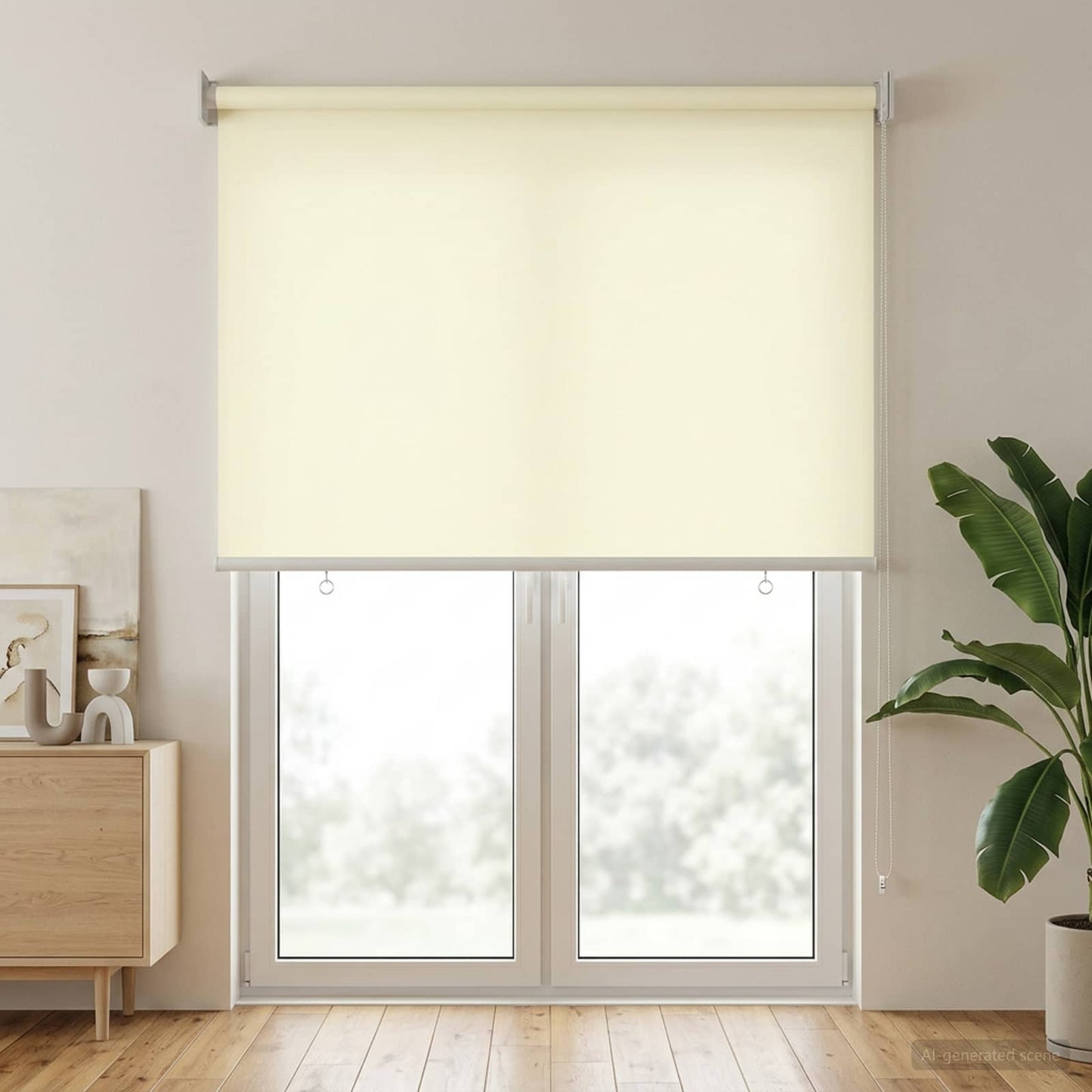 vidaXL Outdoor Roller Blind UV Protection Cream 85 x 230 cm (W x H)