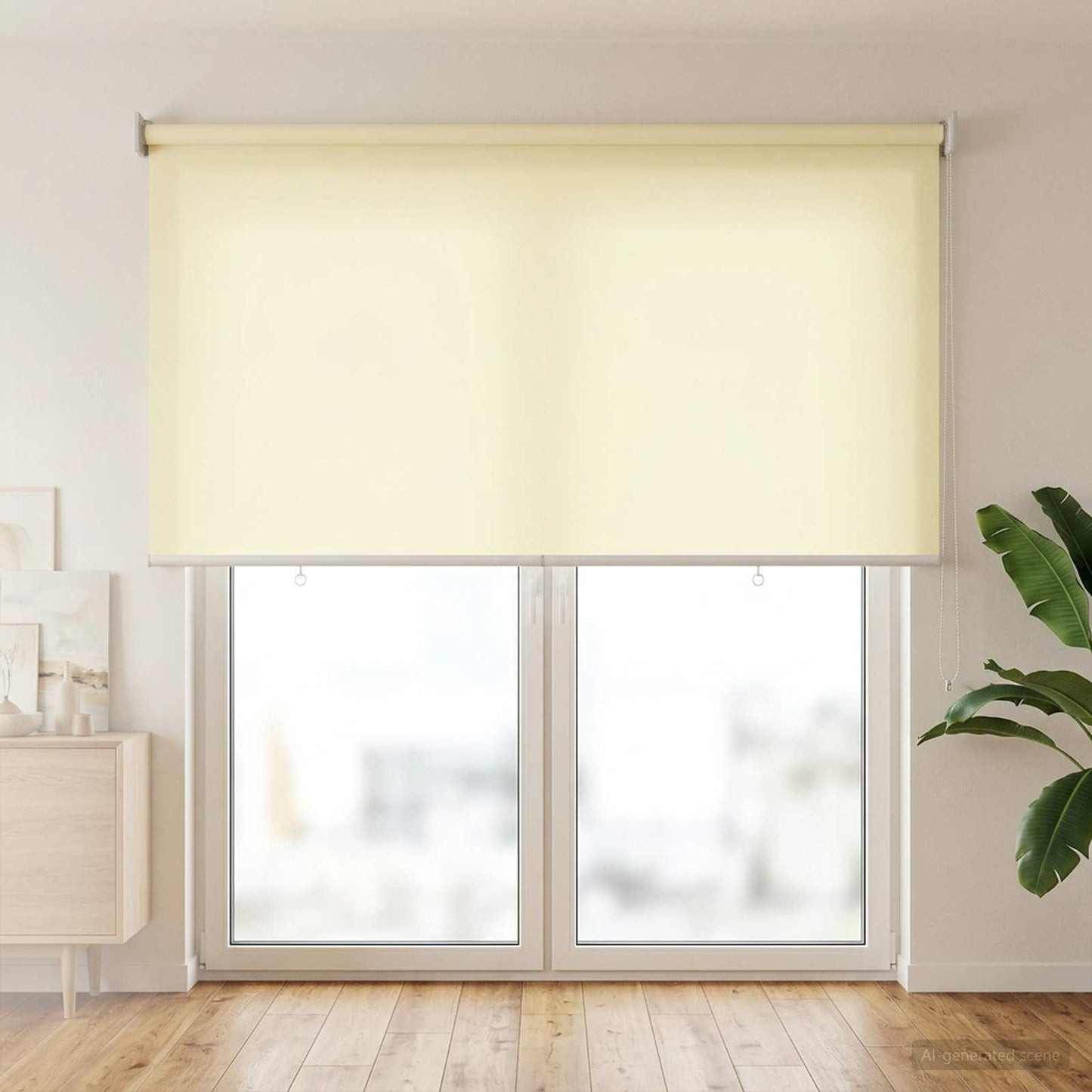 vidaXL Outdoor Roller Blind UV Protection Cream 125 x 230 cm (W x H)