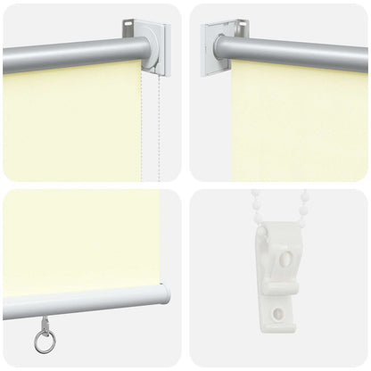 vidaXL Roller Blind UV Protection Cream 180 x 230 cm Polyester