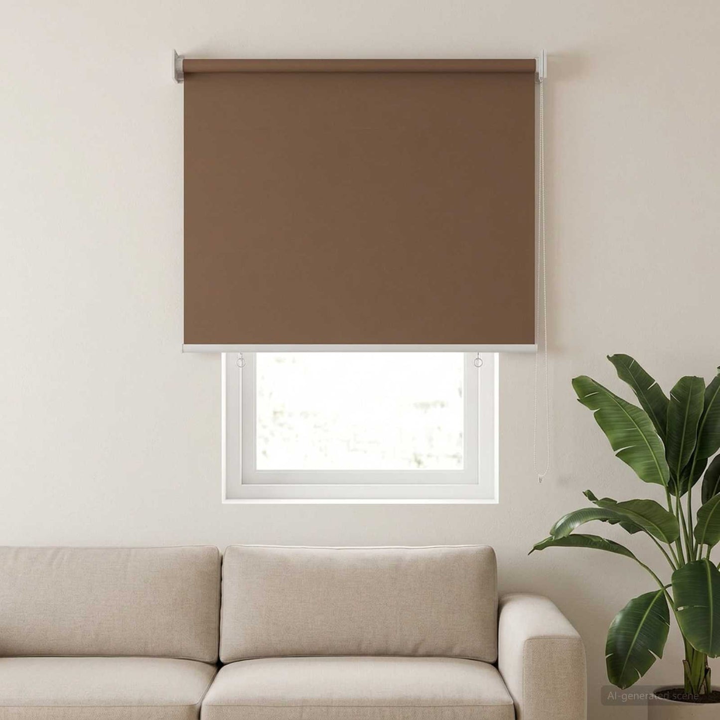vidaXL Outdoor Roller Blind UV Protection Taupe 85 x 140 cm (W x H)
